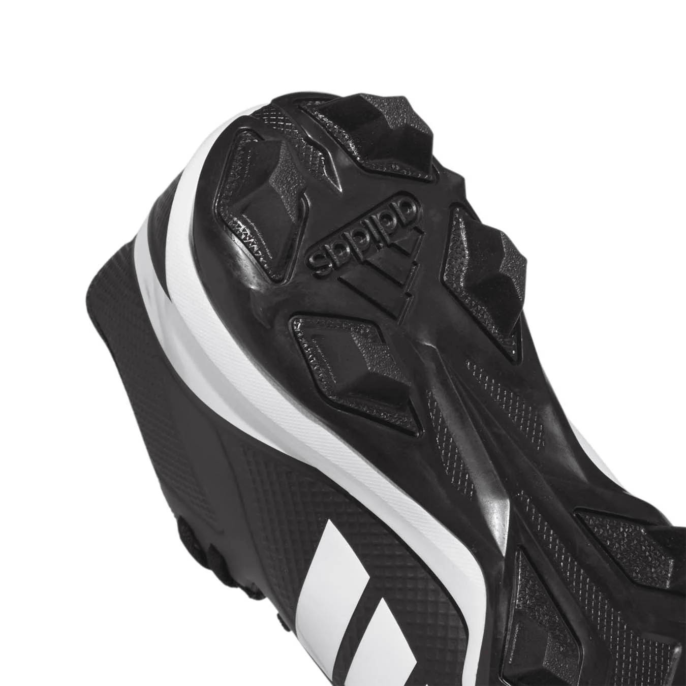 Adidas adizero Impact.2 Black/White Molded Cleats - Image 3