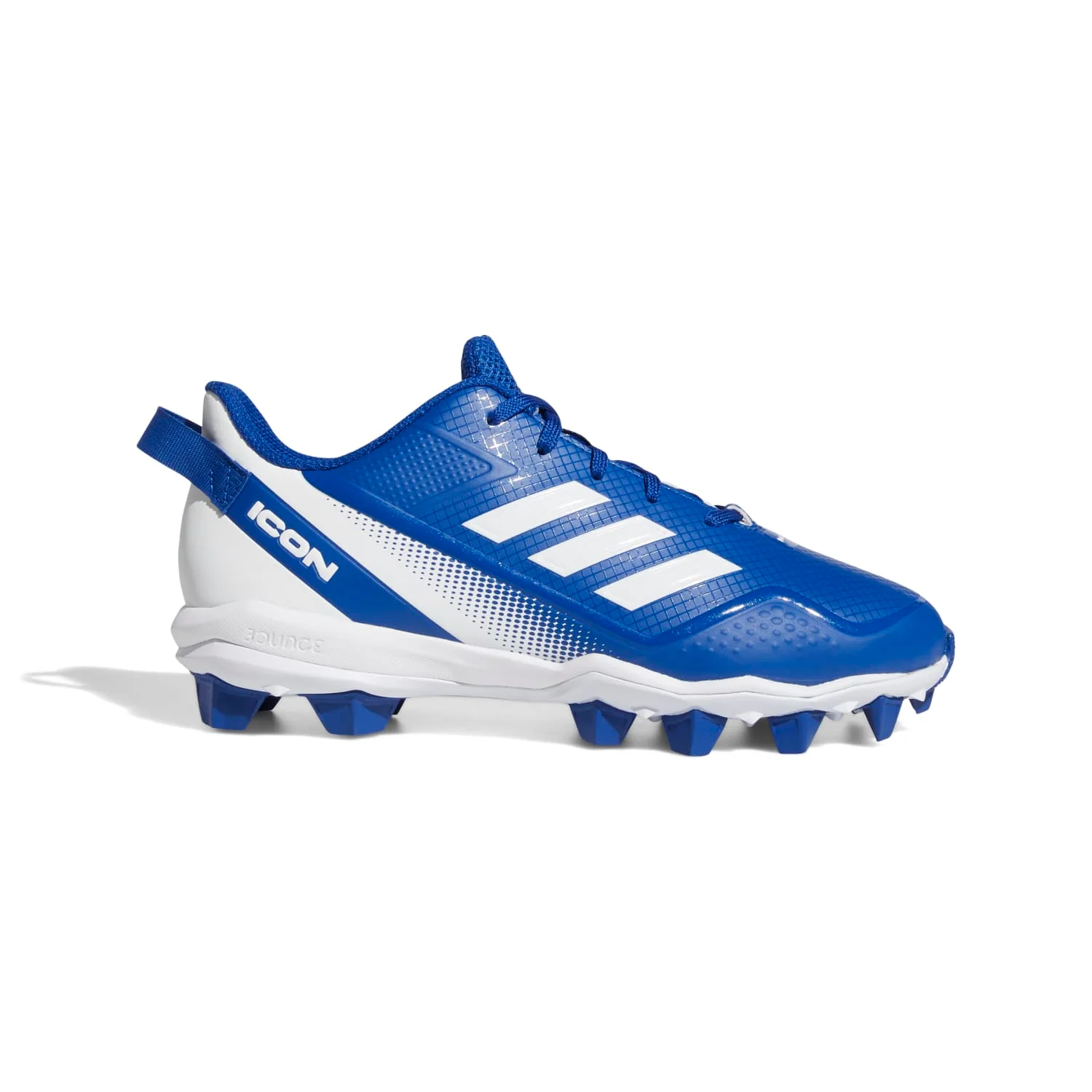 Adidas Icon 7 Bounce Molded Youth Rubber Cleats Royal/White 5.5 - Image 17