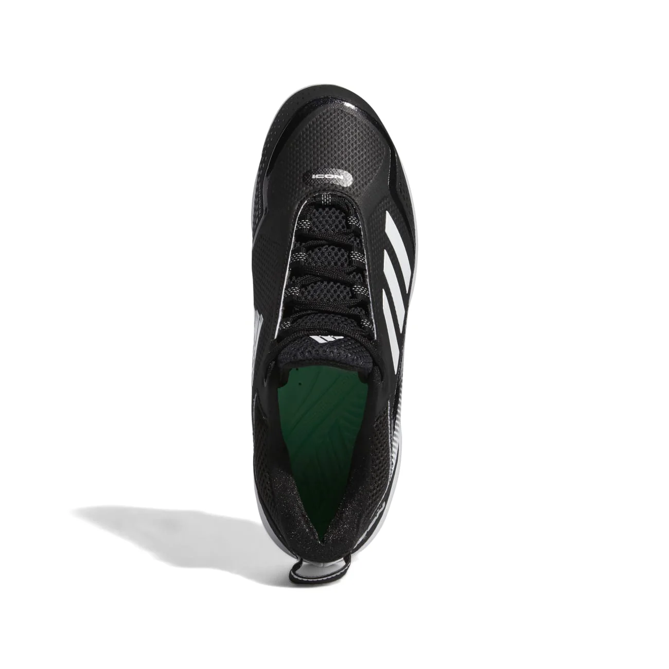Adidas Icon 7 Metal Baseball Cleats Black/White Sz 13 - Image 3