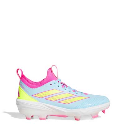 Adidas Impact TPU 2.0 Cleats Blue/Lemon/Pink - Image 3