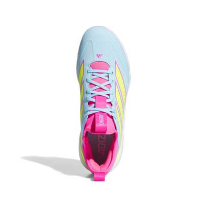Adidas Impact TPU 2.0 Cleats Blue/Lemon/Pink - Image 4