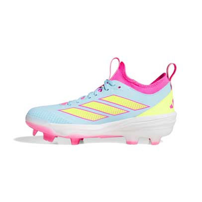 Adidas Impact TPU 2.0 Cleats Blue/Lemon/Pink - Image 5