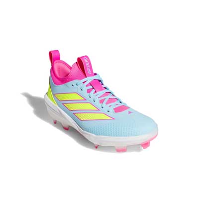 Adidas Impact TPU 2.0 Cleats Blue/Lemon/Pink - Image 6