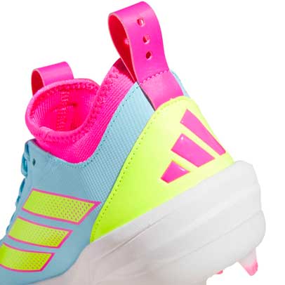 Adidas Impact TPU 2.0 Cleats Blue/Lemon/Pink - Image 9