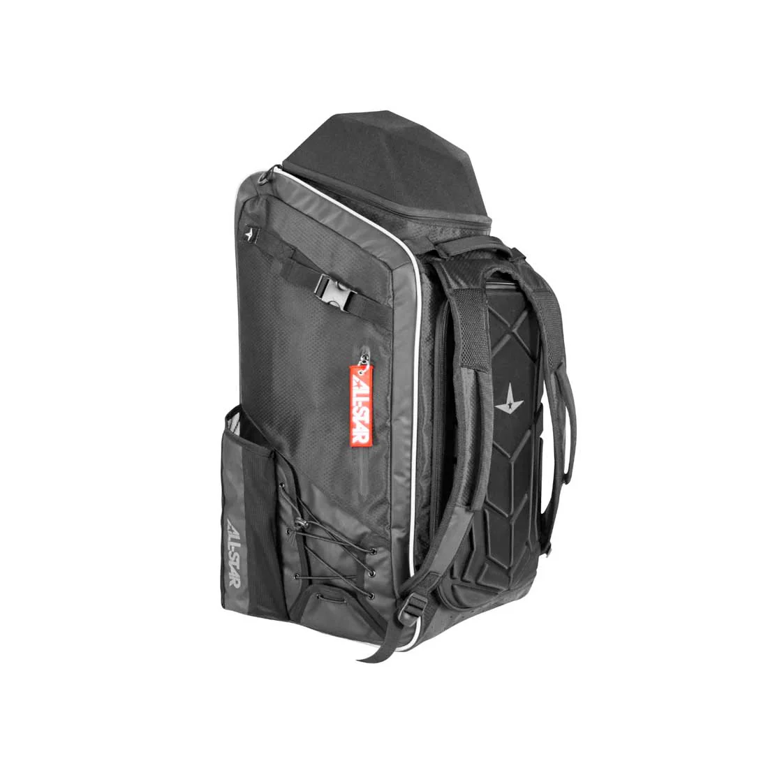 All-Star MVP Pro Dual Hybrid Series Batpack w/Glove Vault- Black
