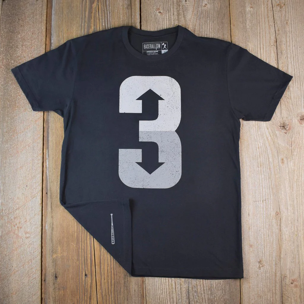 Baseballism 3 Up 3 Down Men's T-Shirt - Image 23