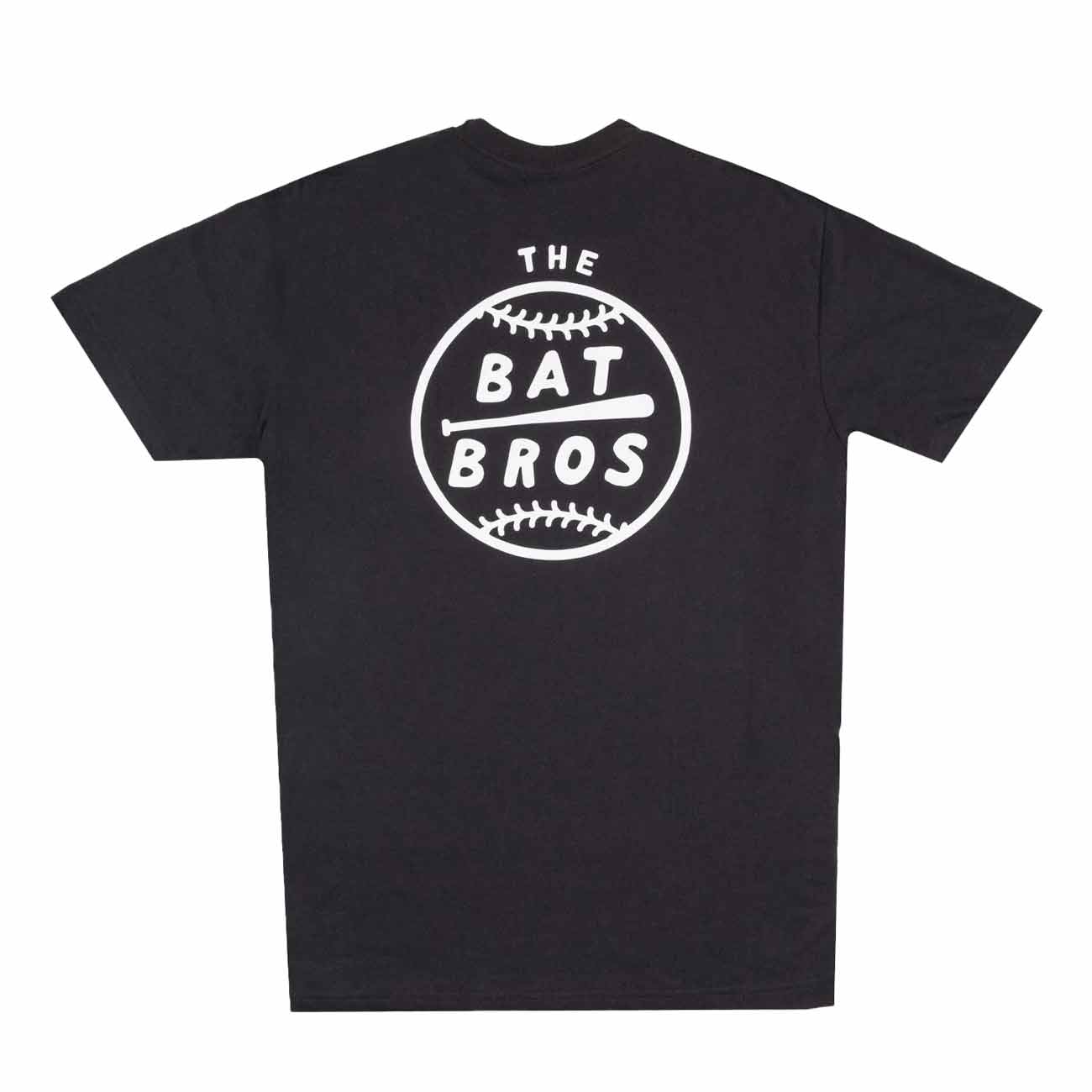 Baseballism Bat Bros Baseball Black T-Shirt - Image 2