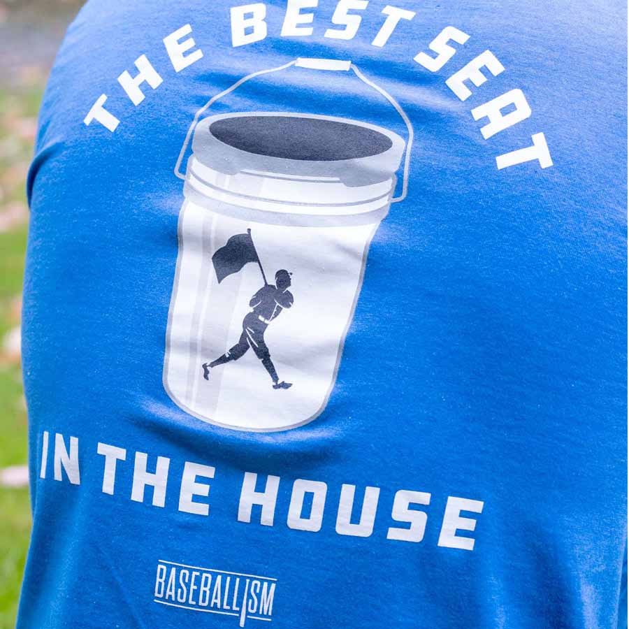 Baseballism Bucket 2.0 Adult T-Shirt -Blue - Image 3