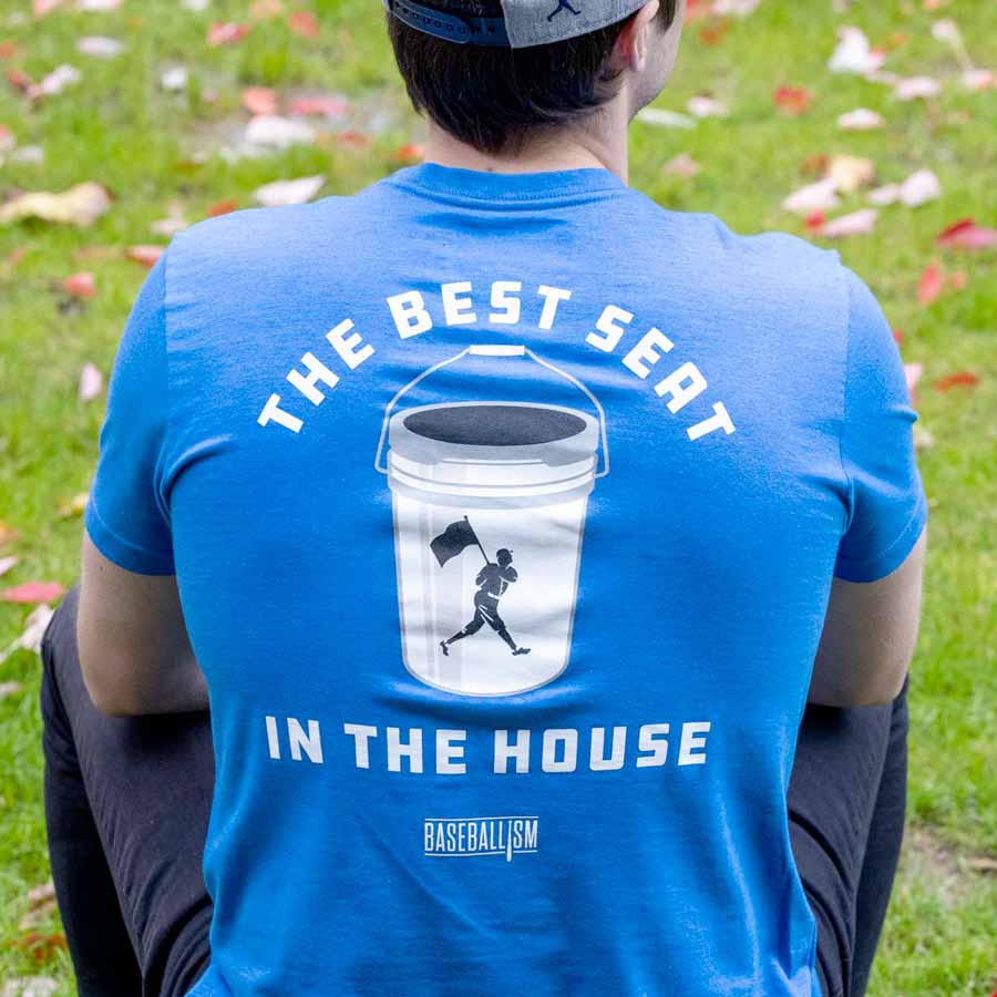 Baseballism Bucket 2.0 Adult T-Shirt -Blue - Image 4