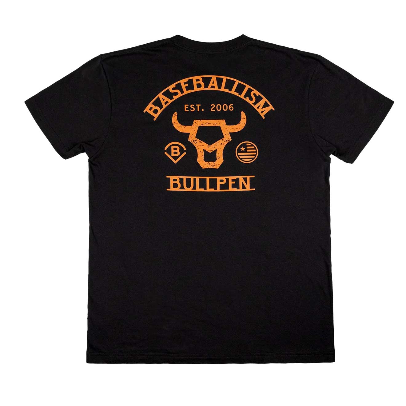 Baseballism Bullpen Black T-Shirt - Image 2