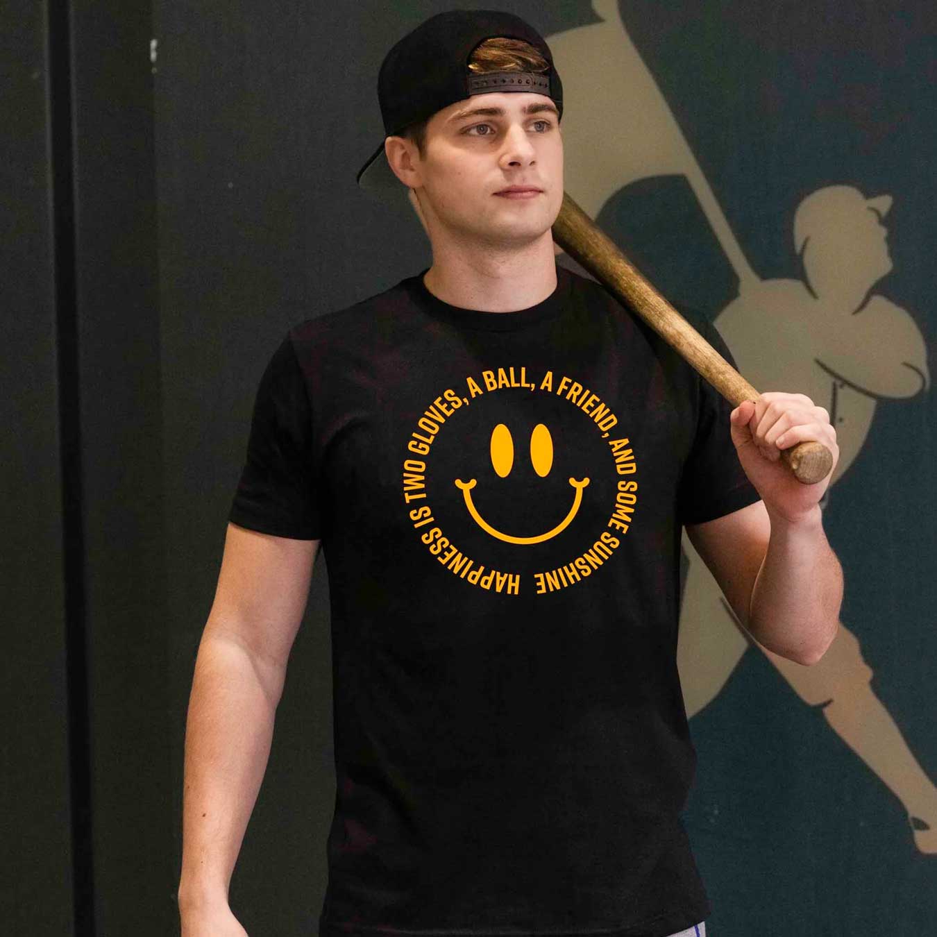 Baseballism Happiness Men's T-Shirt - Image 3
