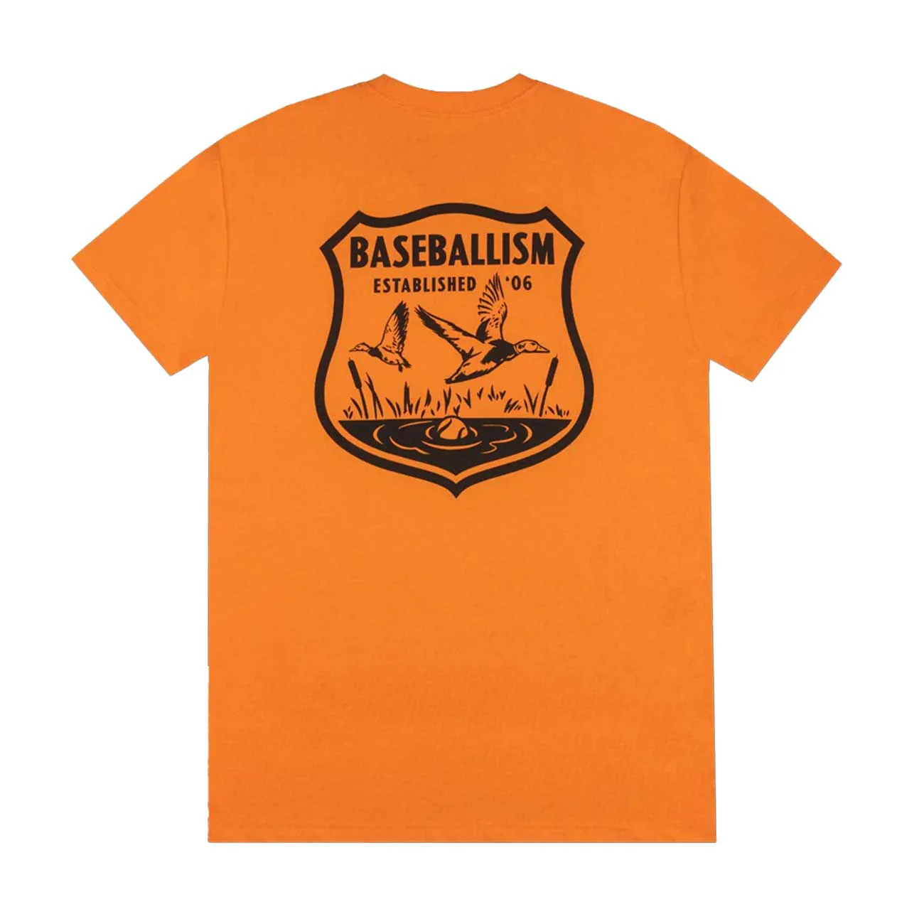 Baseballism Hardball Hunter Badge Orange T-Shirt - Image 2