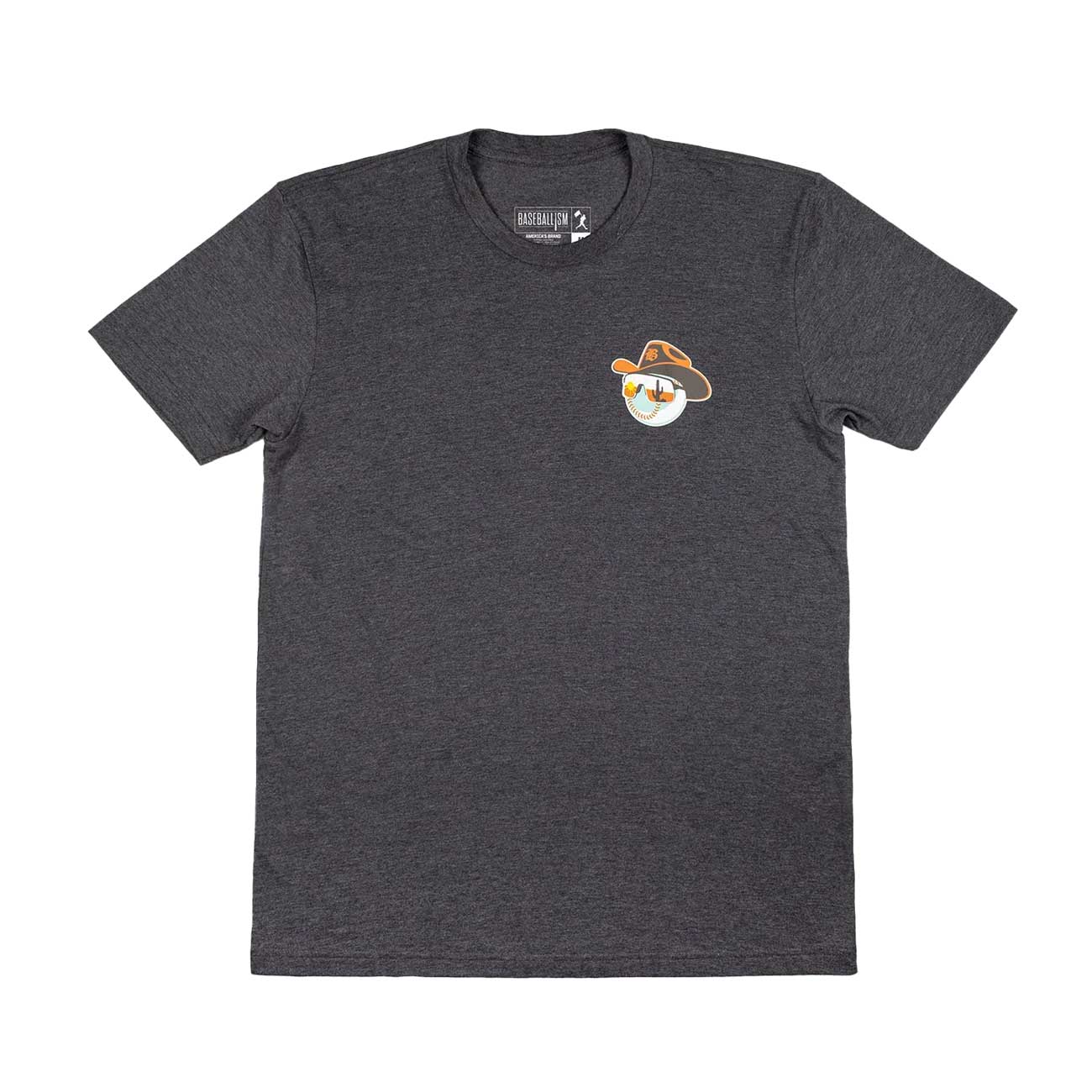 Baseballism Homers and Horseshoes Charcoal T-Shirt