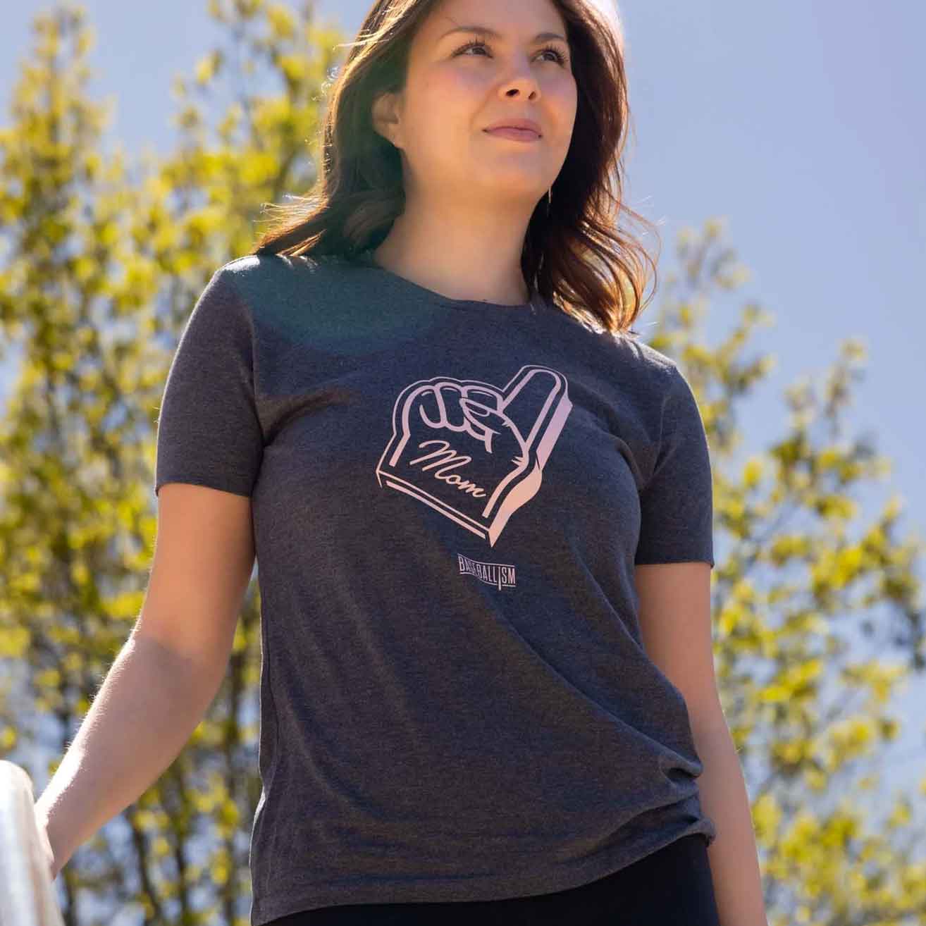 Baseballism Number One Mom T-Shirt - Image 3