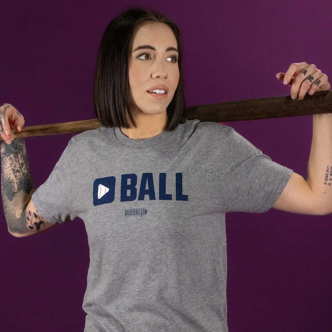 Baseballism Play Ball Womens T-Shirt - Image 3