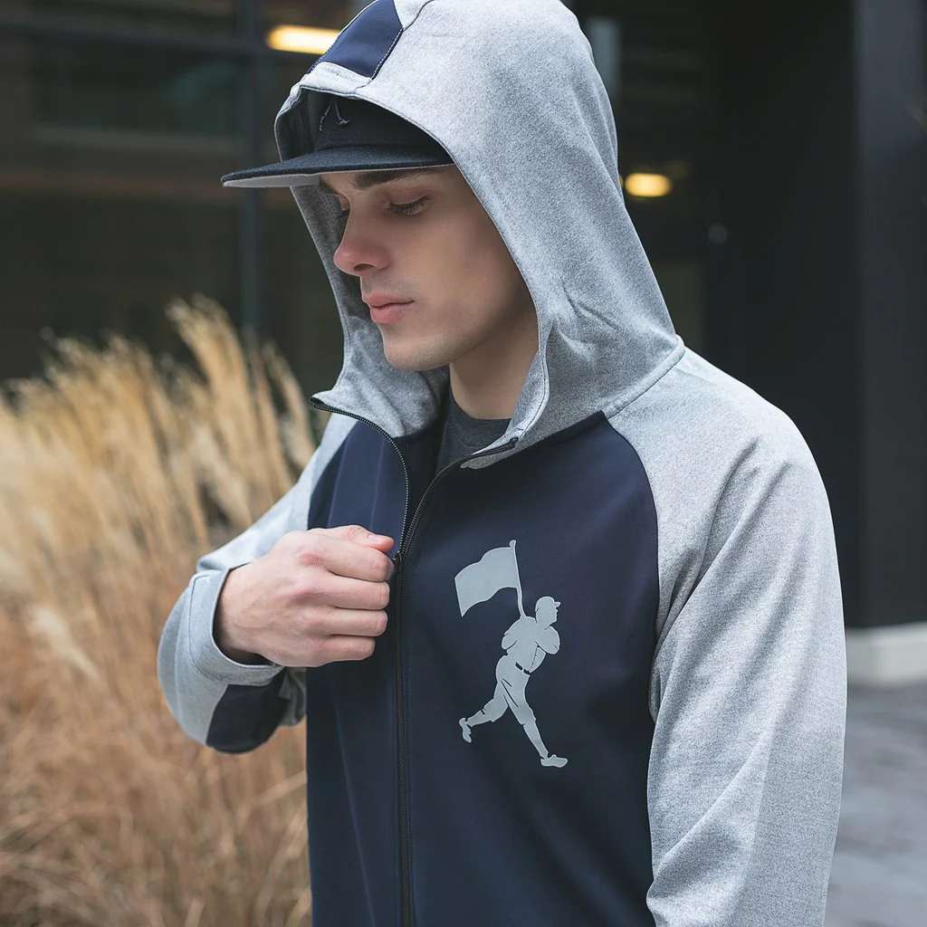 Baseballism Radbourn Zip Hoodie - Navy - Image 39