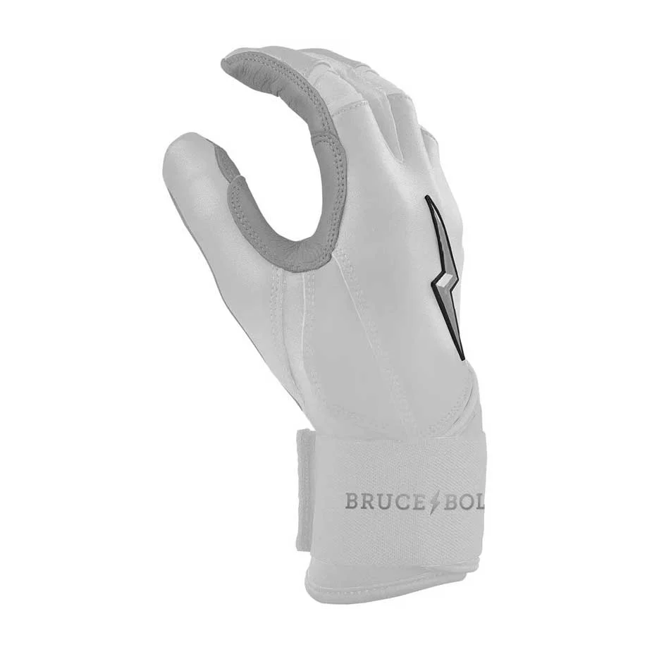 Bruce Bolt Chrome Series Long Cuff Batting Gloves-Adult - Image 4