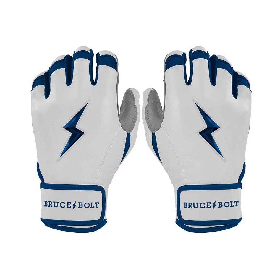 Bruce Bolt Chrome Series Short Cuff Batting Gloves-Adult - Image 7