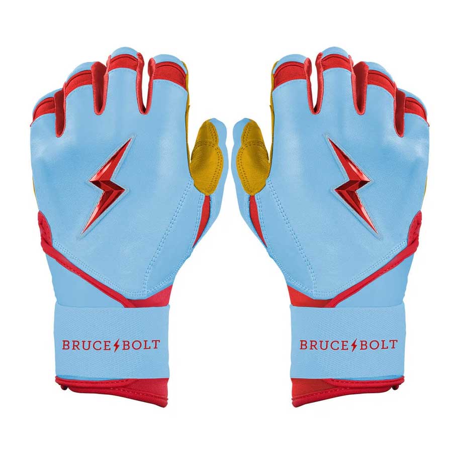 Bruce Bolt Signature Series Long Cuff Batting Gloves-Adult - Image 4