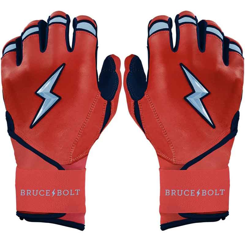 Bruce Bolt Signature Series Long Cuff Batting Gloves-Adult - Image 16