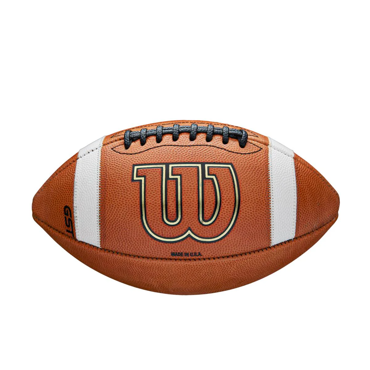 Wilson GST Leather Game Football - Official - Image 2