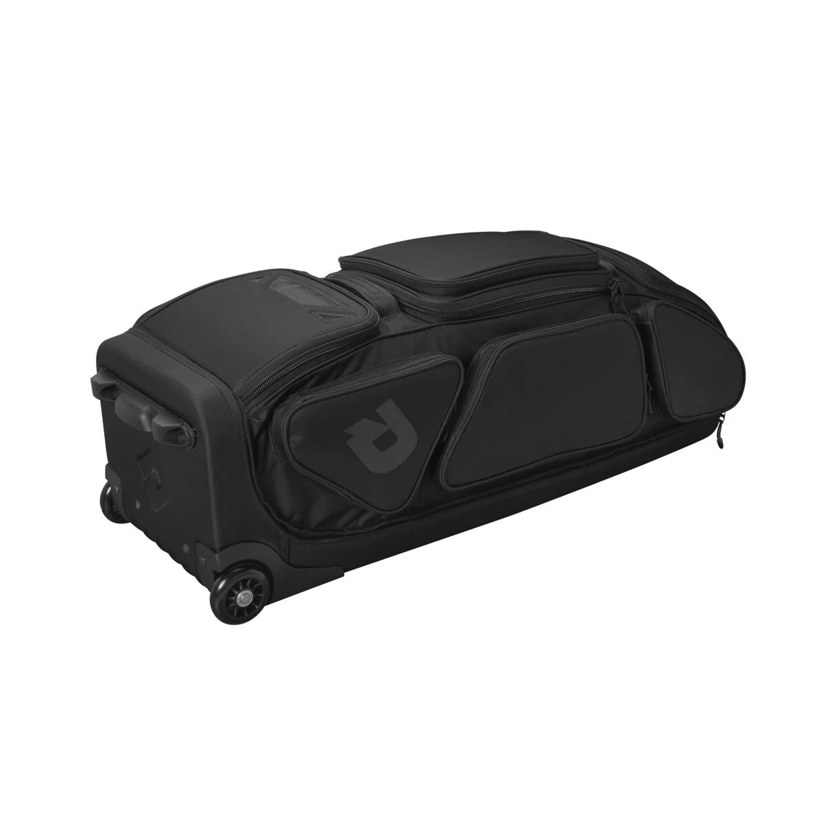 DeMarini Special Ops Wheeled Bag- Front Line - Black - Image 2