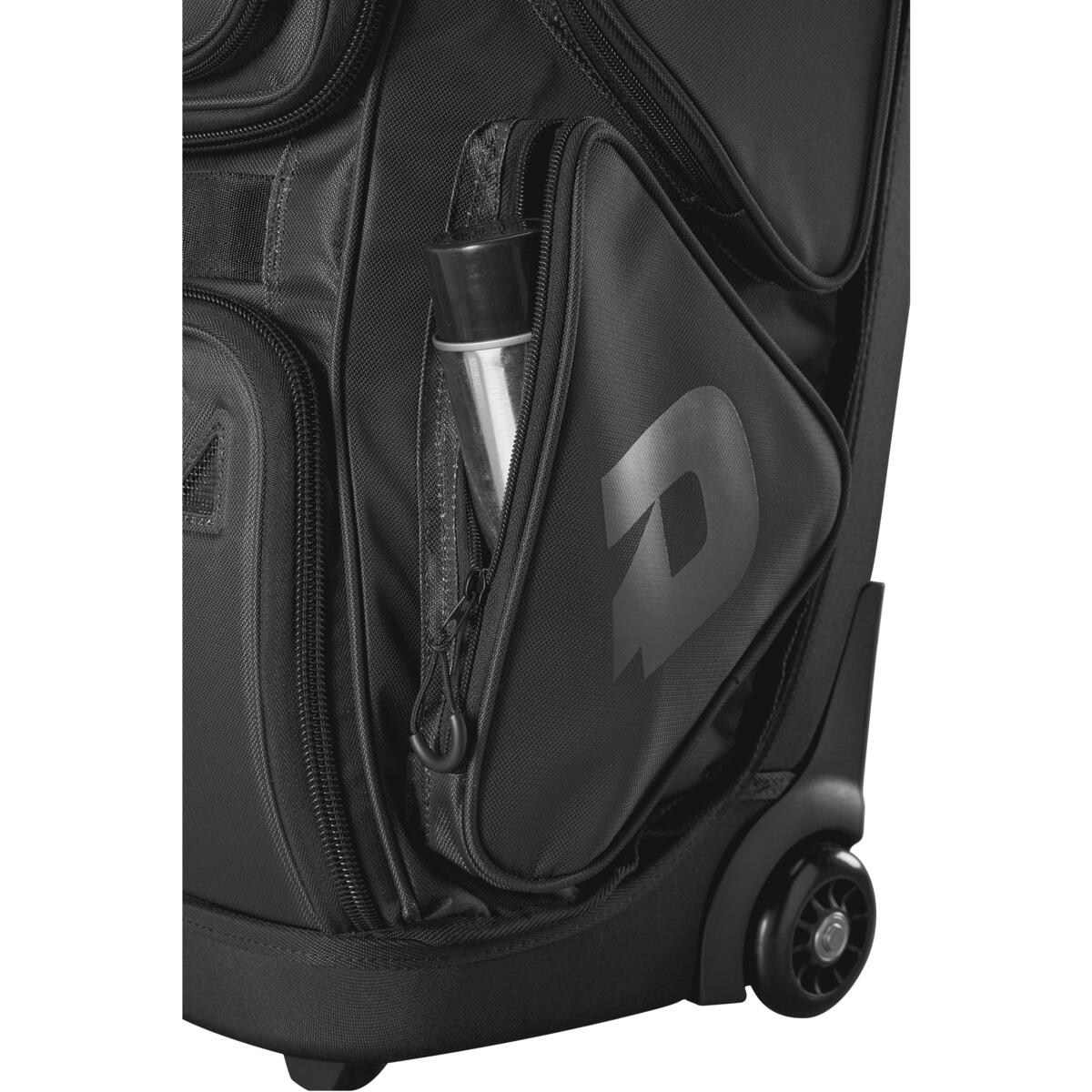 DeMarini Special Ops Wheeled Bag- Front Line - Black - Image 3