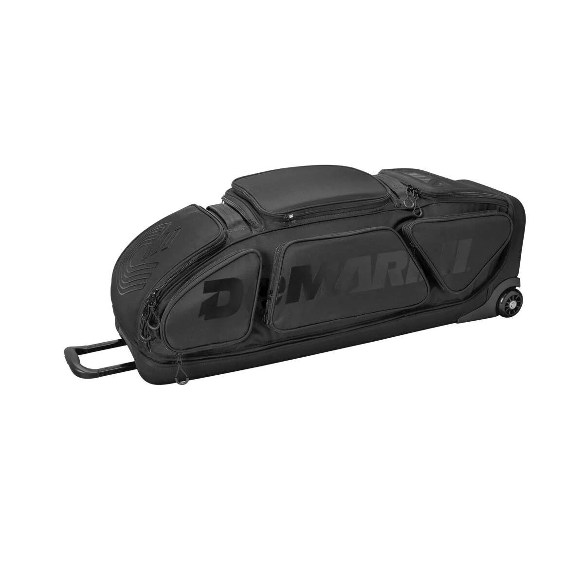 DeMarini Special Ops Wheeled Bag- Front Line - Black - Image 8