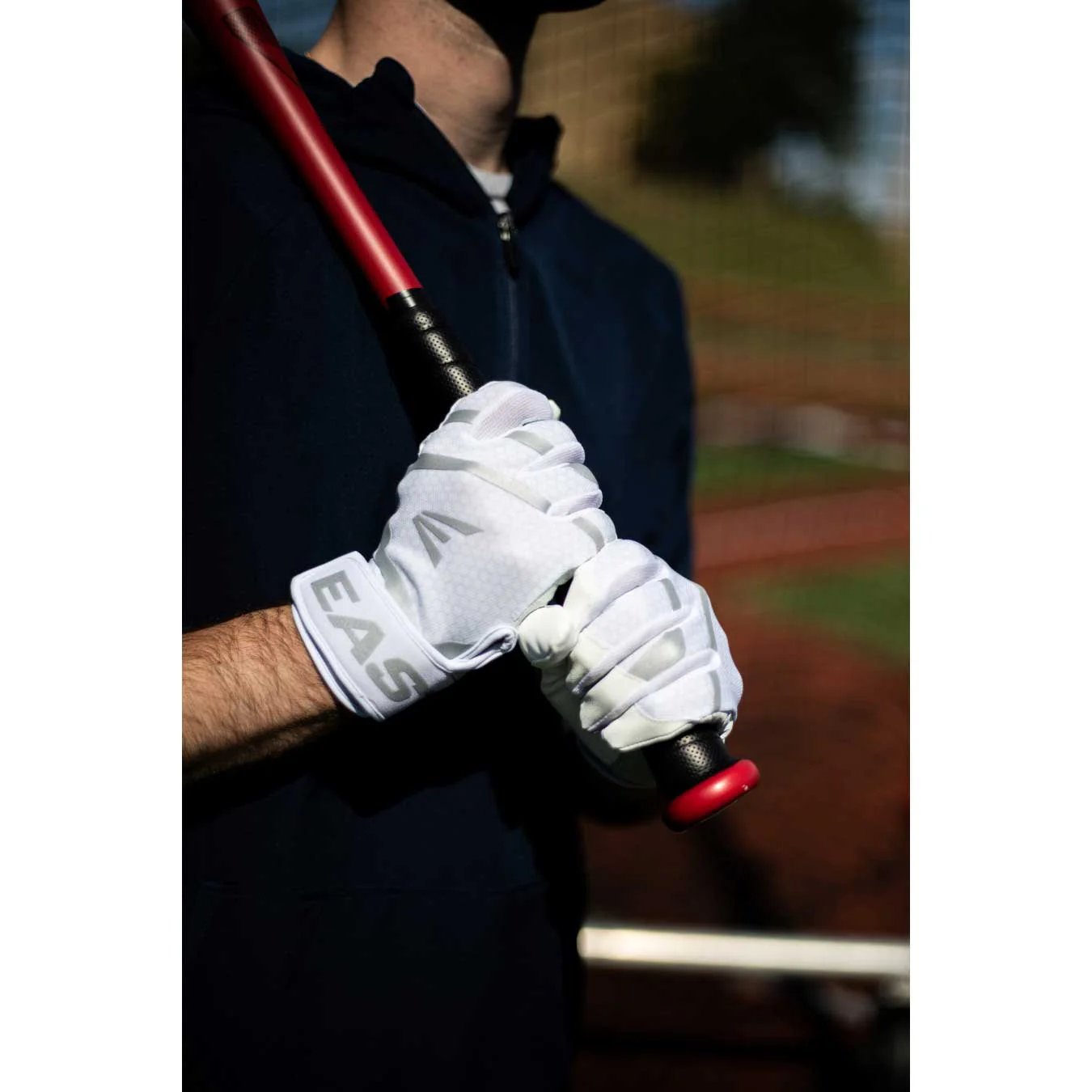 Easton MAV Gametime Batting Gloves-Adult White - Image 5
