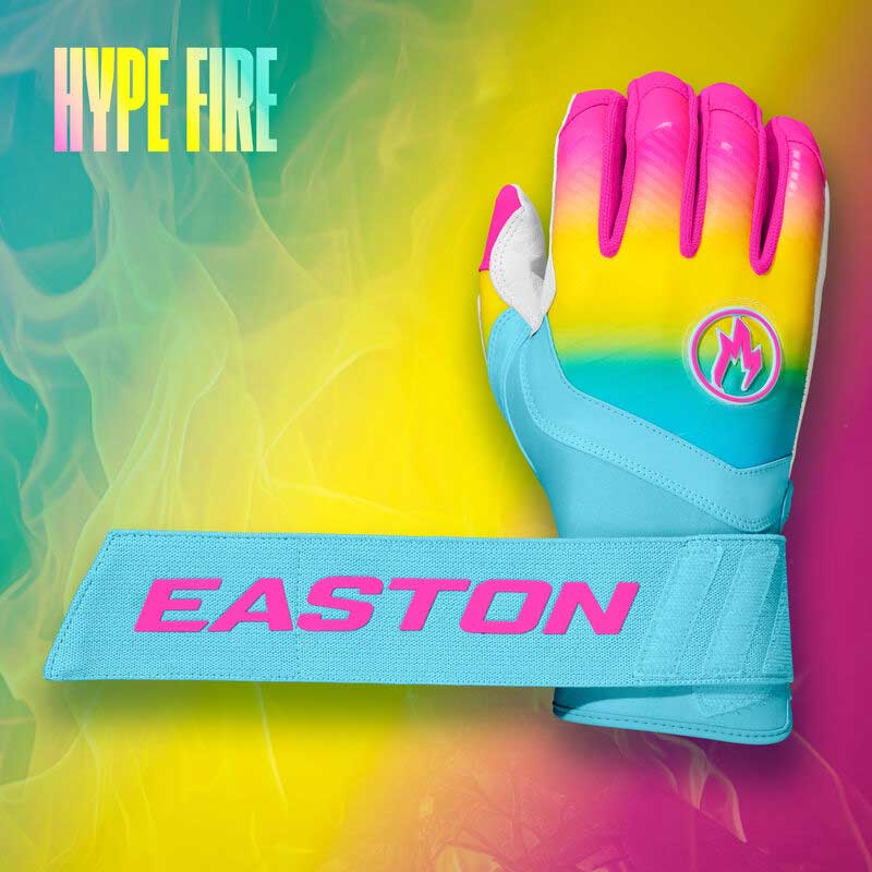 Easton Walk-Off Ethos Locked-In Youth Batting Gloves-Hype Fire - Image 7