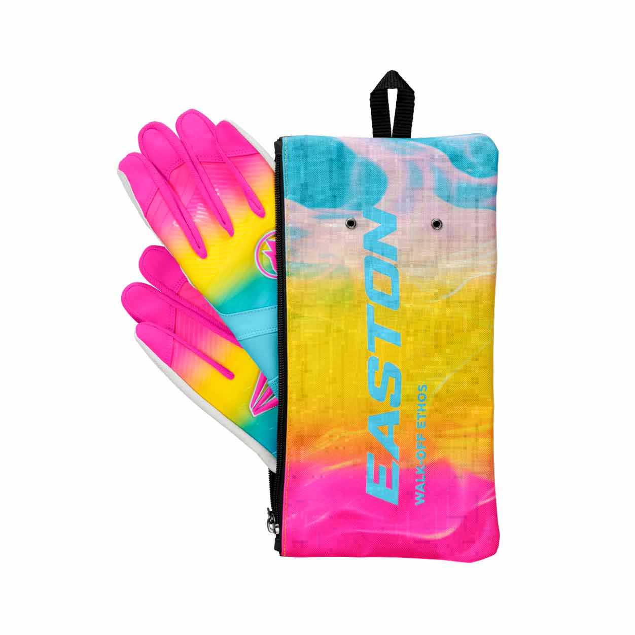 Easton Walk-Off Ethos Locked-In Youth Batting Gloves-Hype Fire - Image 8