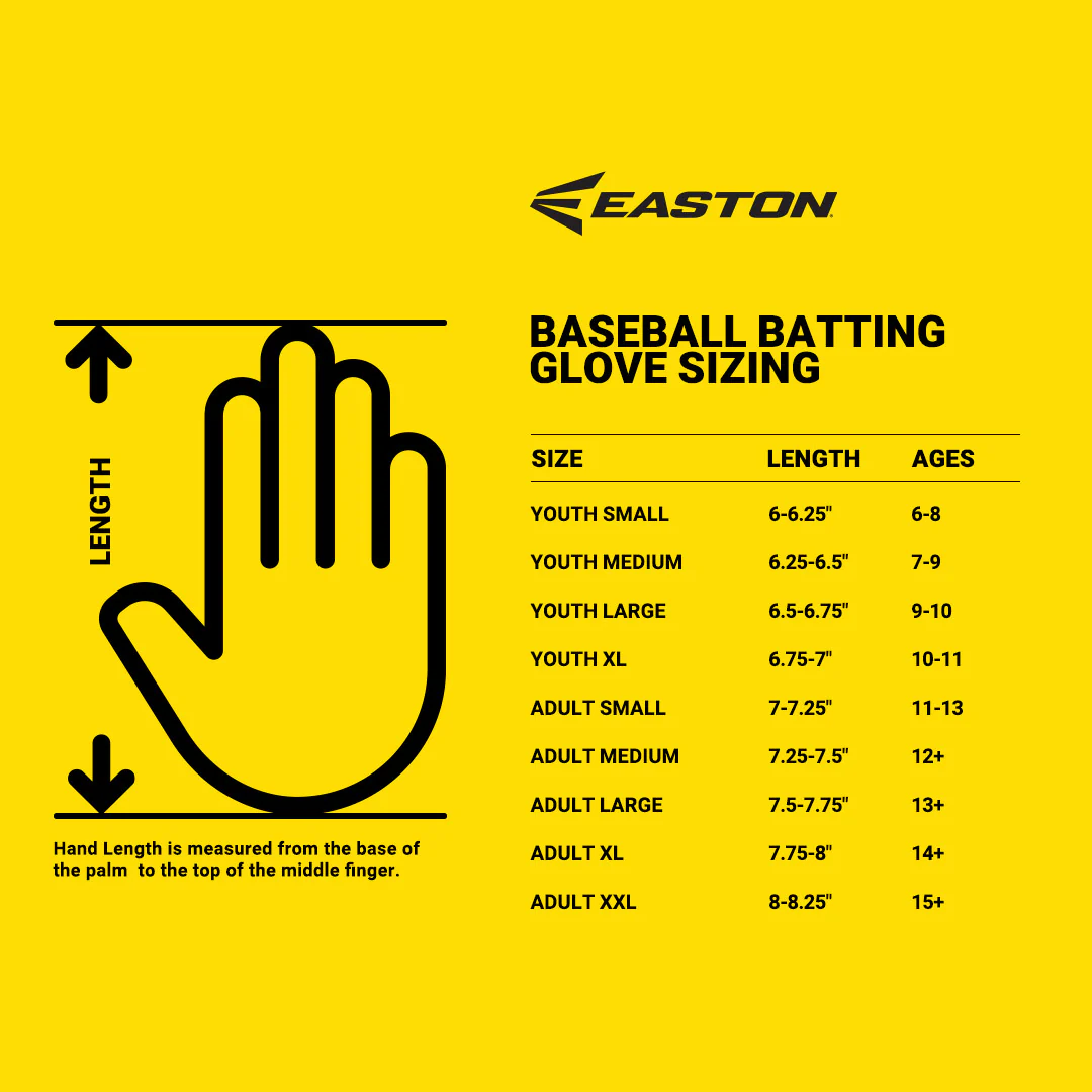 Easton Walk-Off NX Youth Batting Gloves - Image 2