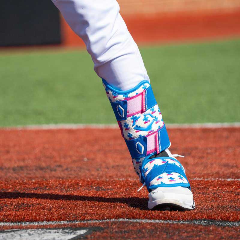 Evoshield X-SRZ Autism Speaks Batter's Leg Guard Adult - Left hand hitter - Image 5