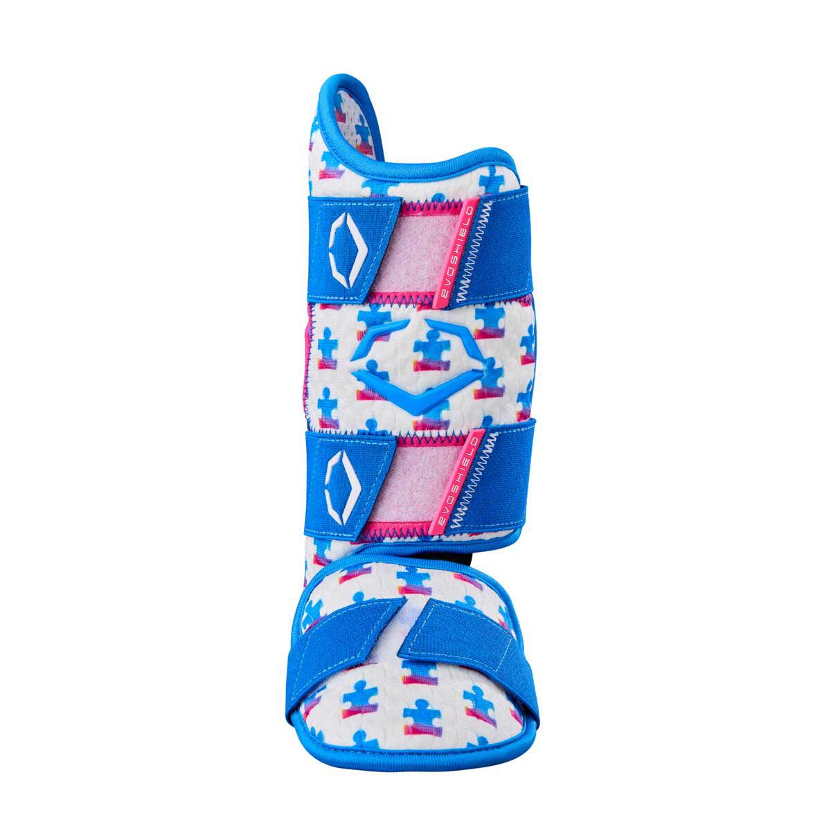 Evoshield X-SRZ Autism Speaks Batter's Leg Guard Adult RHH - Image 2