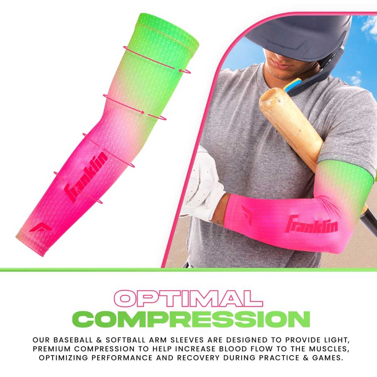 Franklin Premium Compression Youth Arm Sleeve-Set OSFM - Image 12