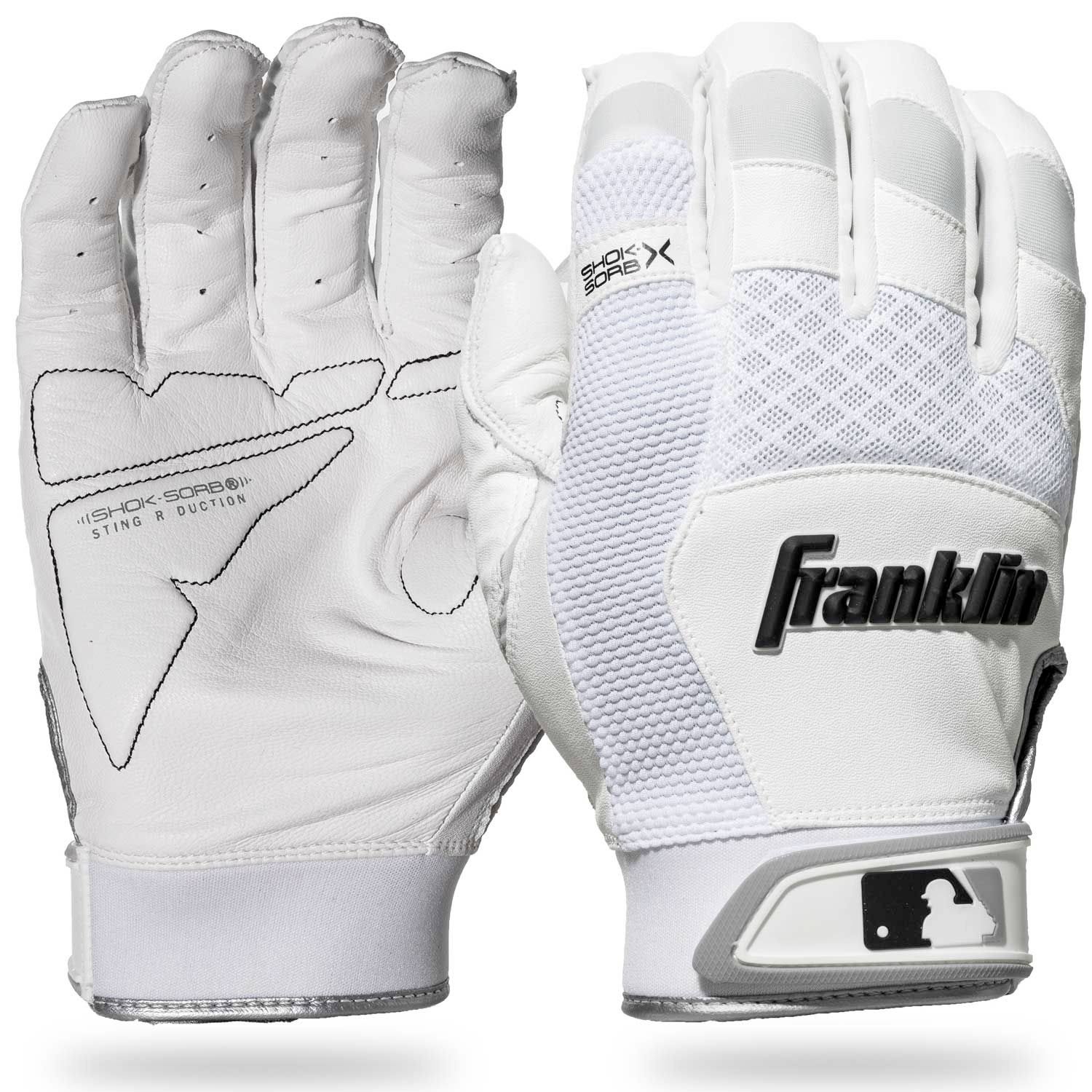 Franklin Shok Sorb X White/Chrome Adult