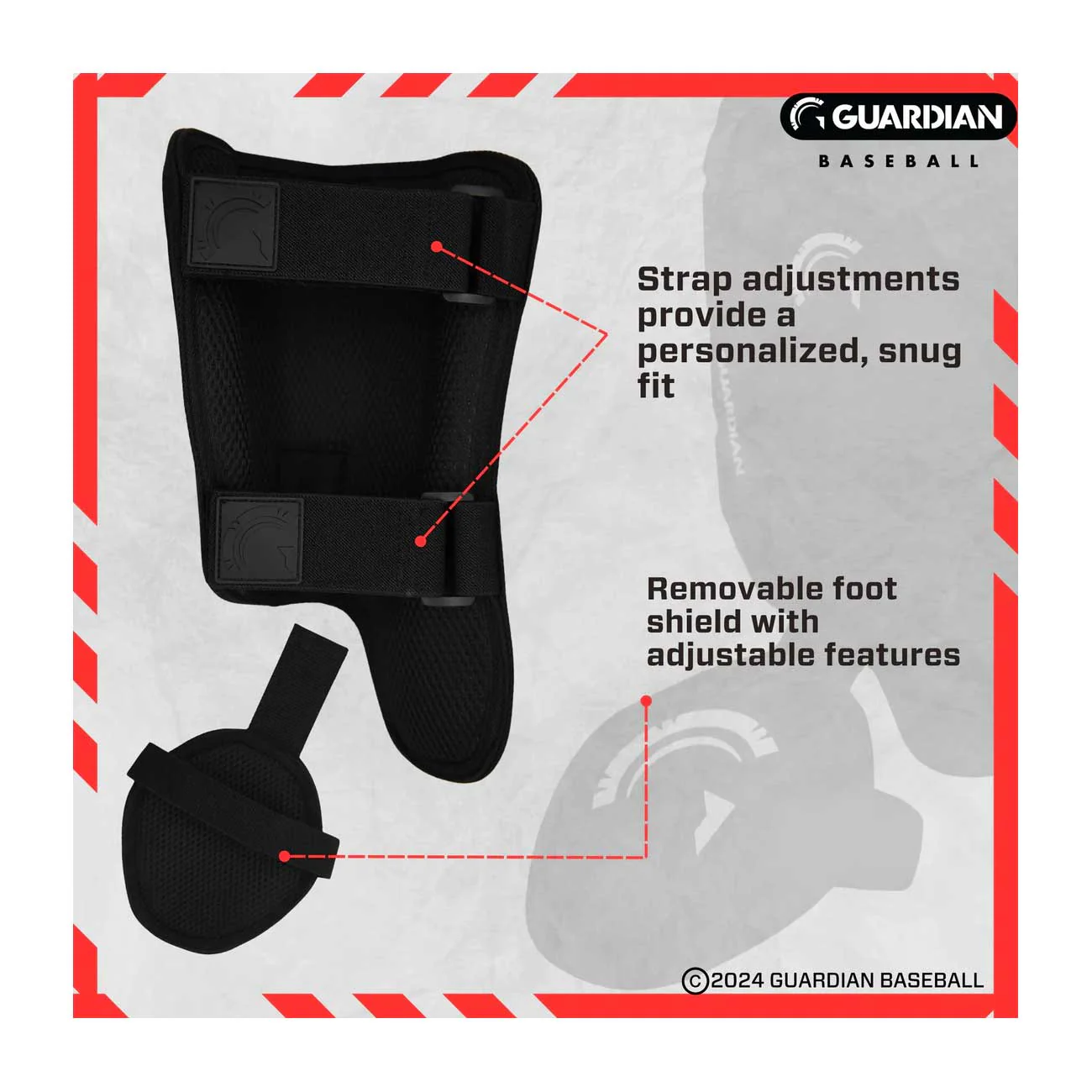 Guardian Youth Batter's Leg Guard-Right Hand Hitter - Image 4