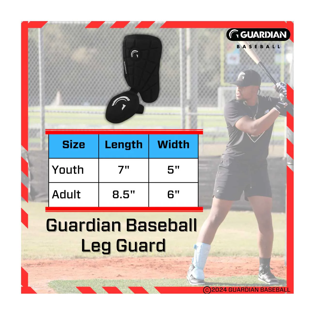 Guardian Youth Batter's Leg Guard-Right Hand Hitter - Image 5