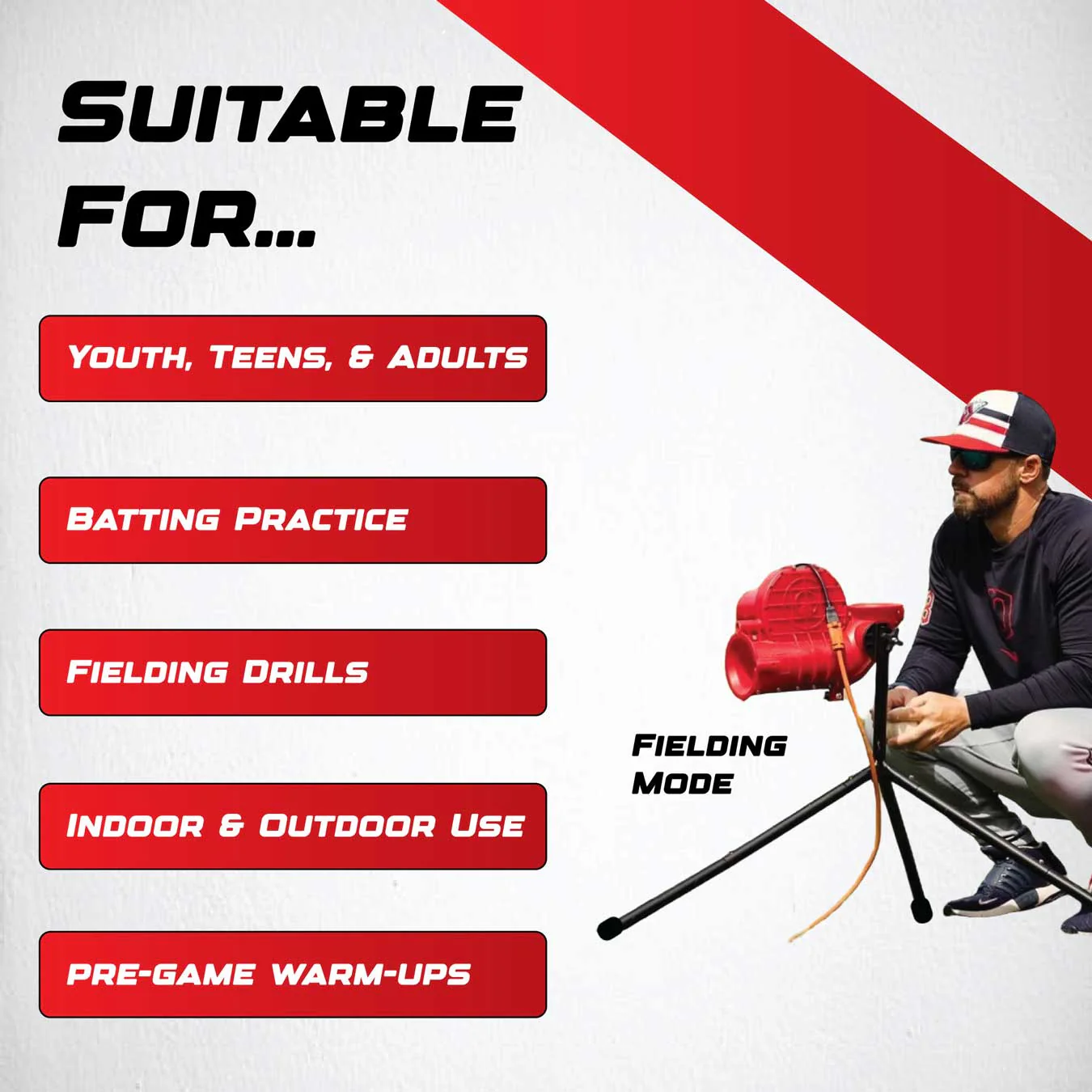 Heater Sports Slider 360 Lite Baseball Pitching Machine - Image 6