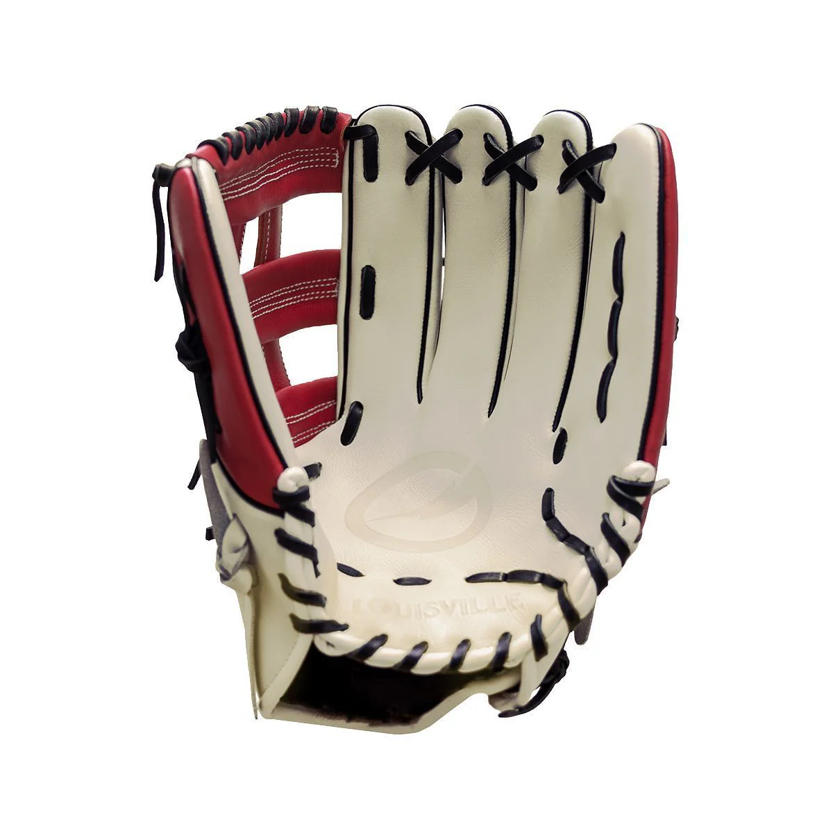 Louisville Slugger Genesis H-Web White/Red 14" - Image 2