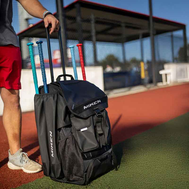 Miken Rally Wheeled Backpack-Black - Image 3