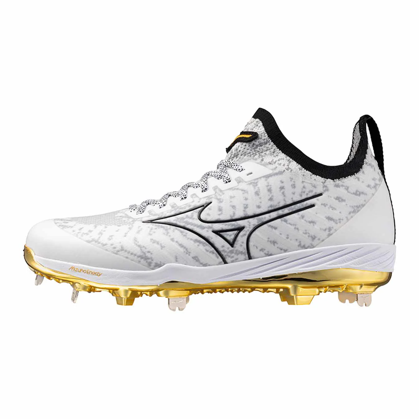 Mizuno Pro Metal White/Gold Cleats - Image 3