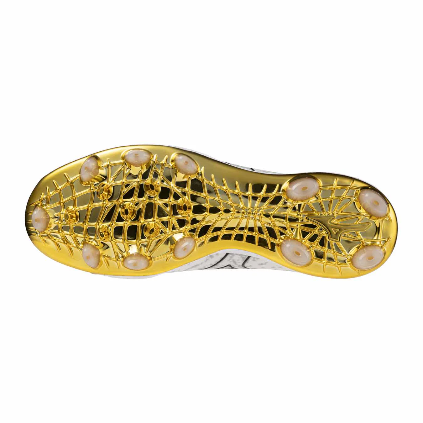 Mizuno Pro TPU White/Gold Cleats - Image 2