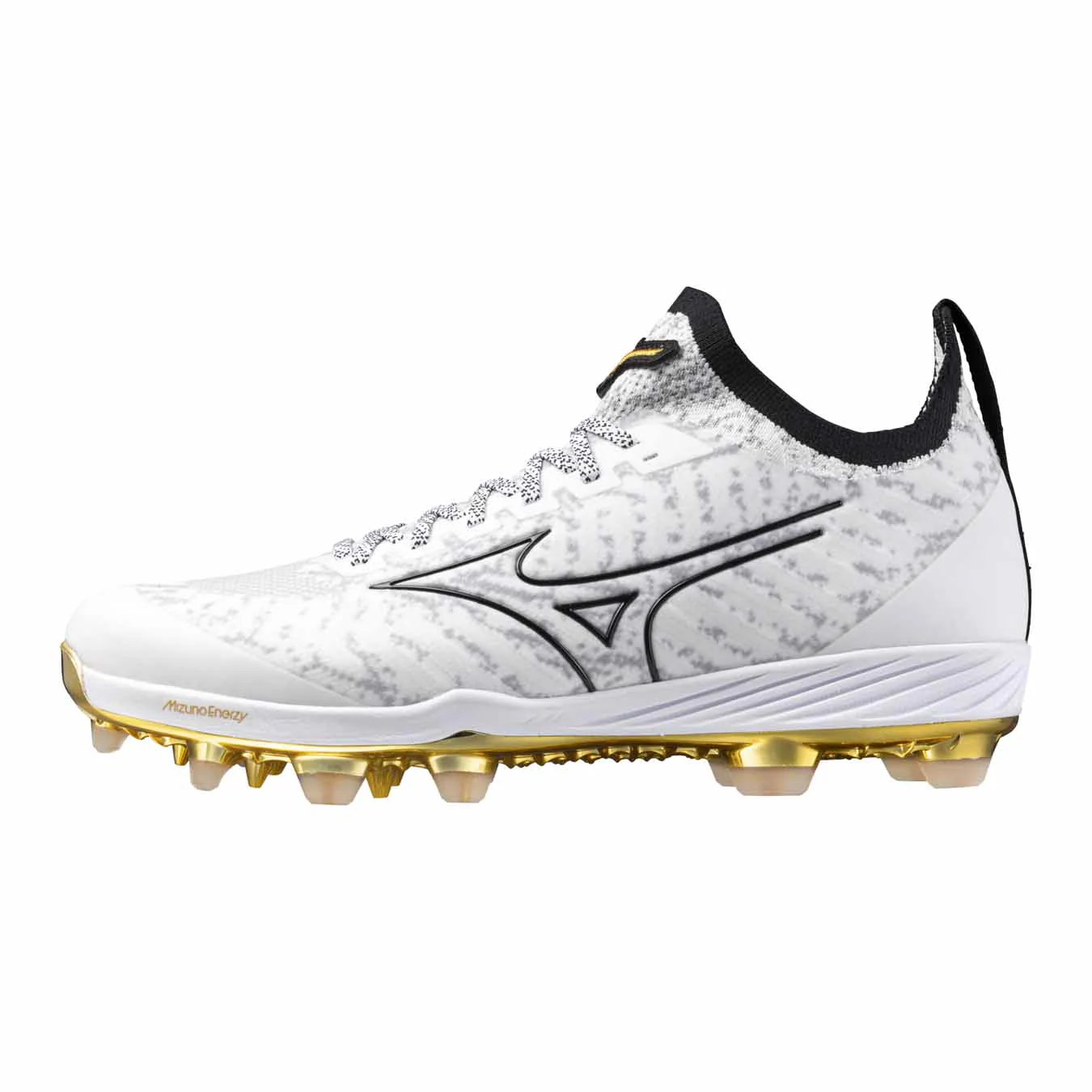 Mizuno Pro TPU White/Gold Cleats - Image 3