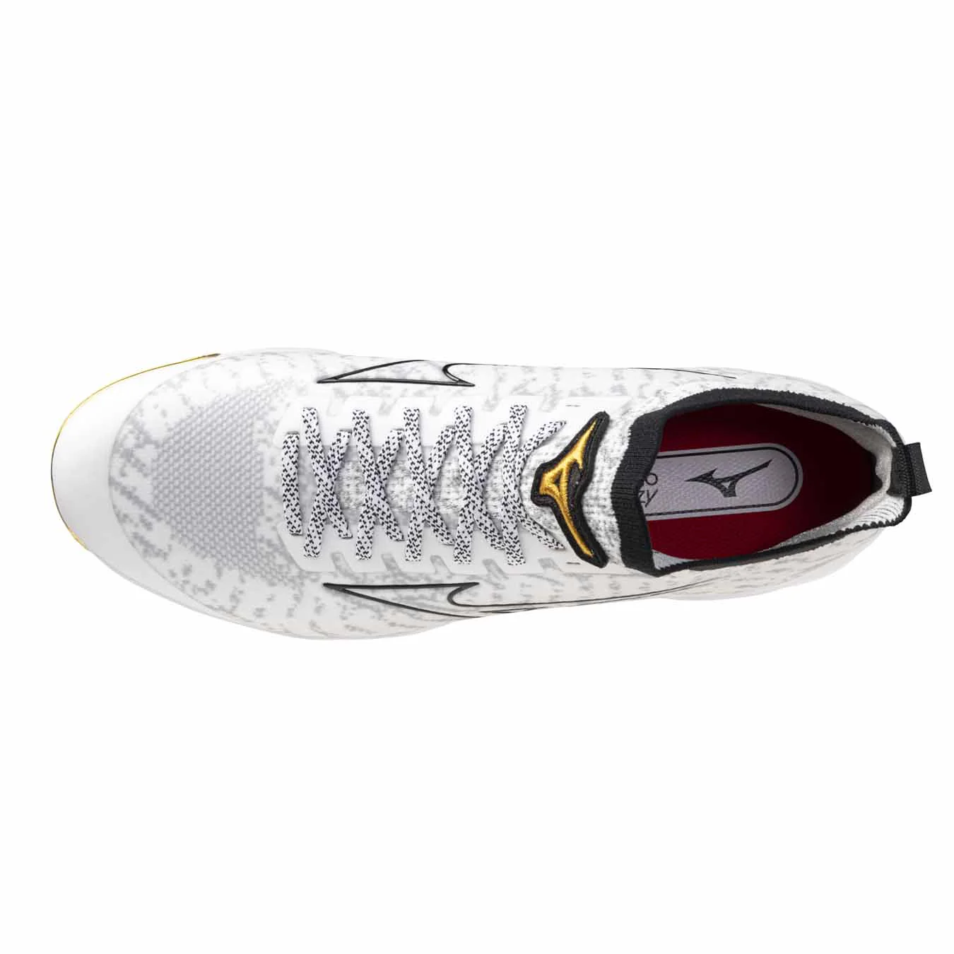 Mizuno Pro TPU White/Gold Cleats - Image 6