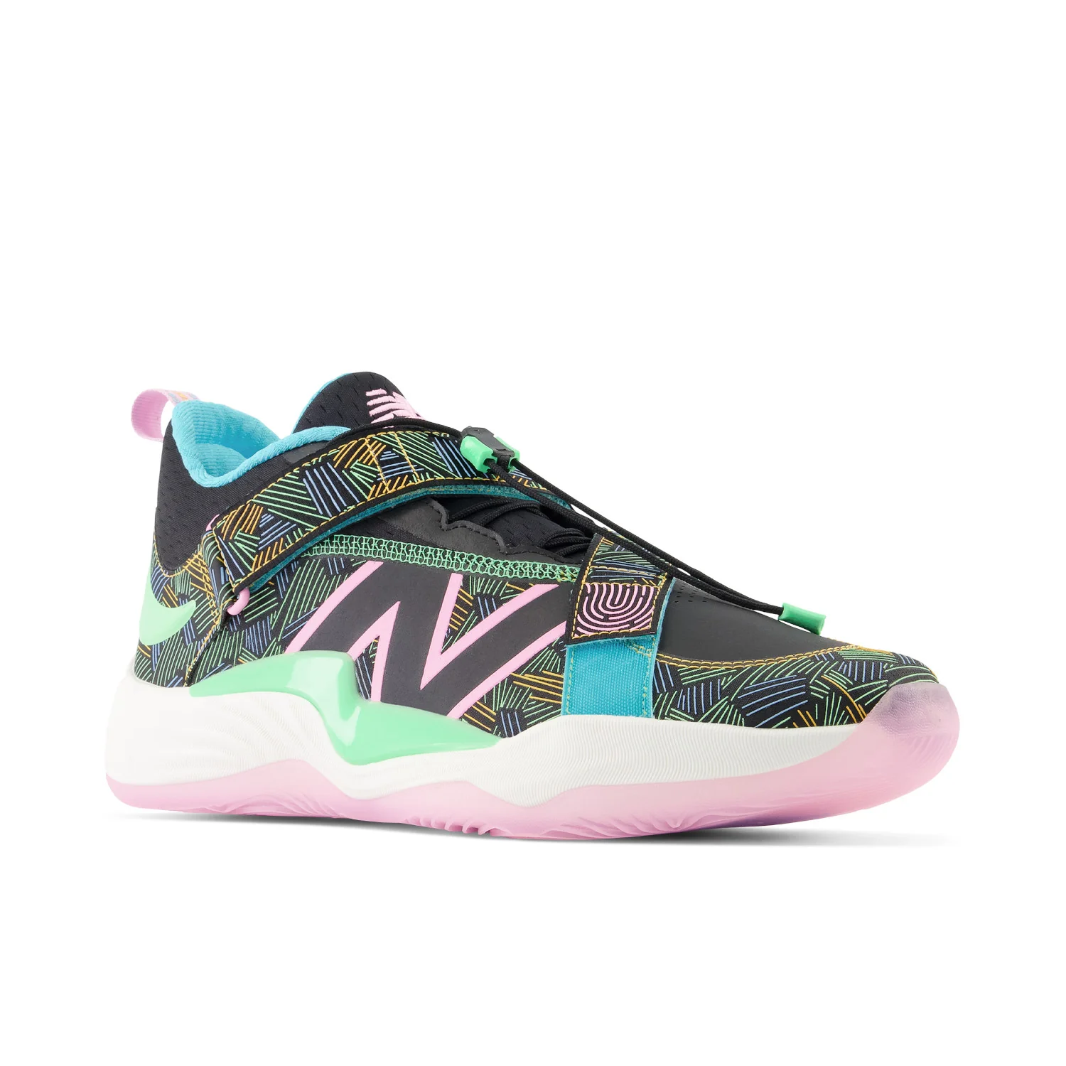 New Balance Lindor TLINDBK2 Turfs Black/Neon 11.5D - Image 4