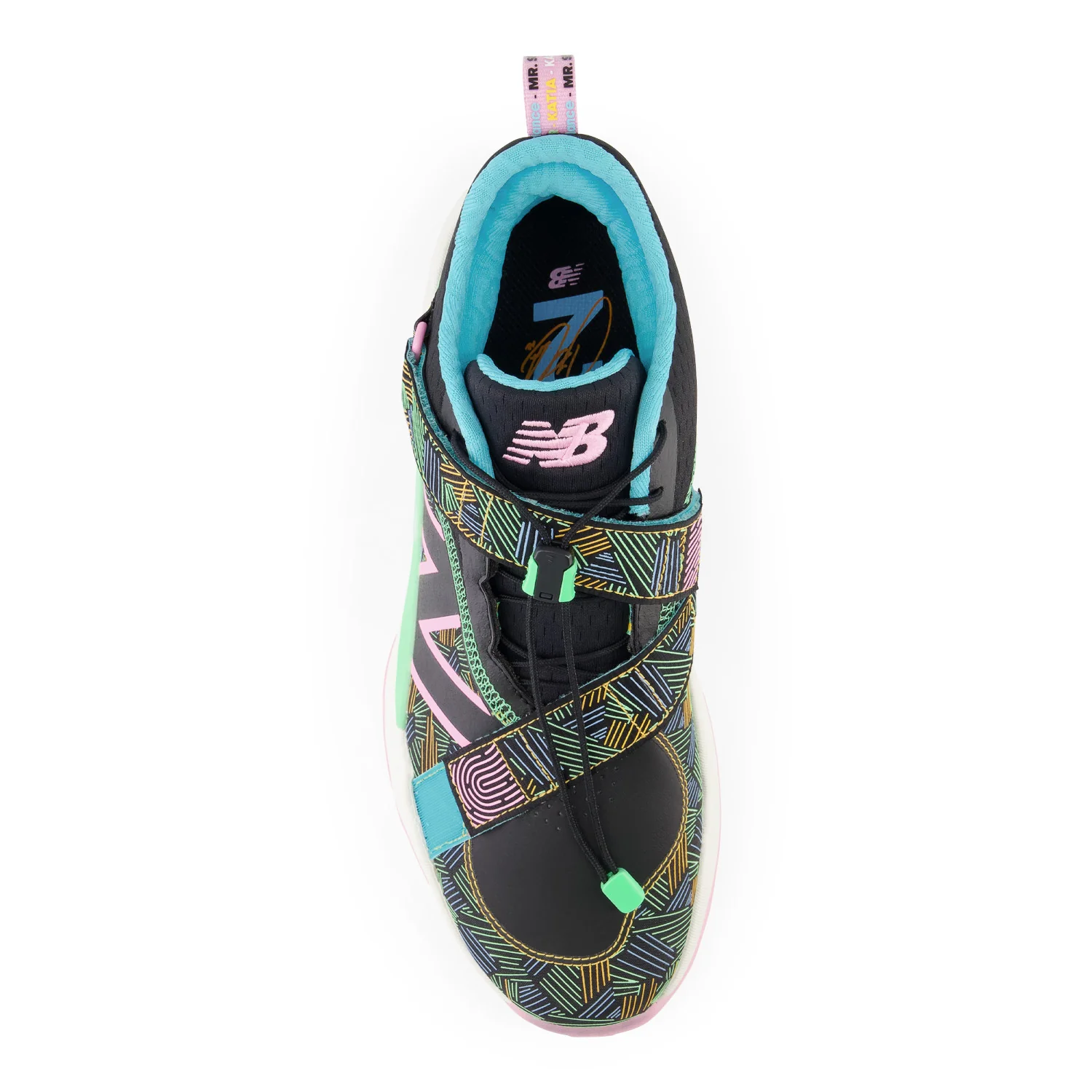 New Balance Lindor TLINDBK2 Turfs Black/Neon 11.5D - Image 5