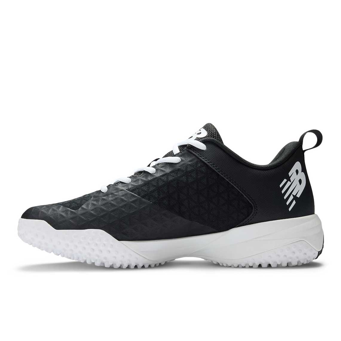 New Balance T4040BK8 Black/White Turfs - Image 3