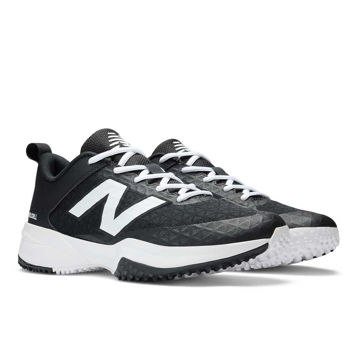 New Balance T4040BK8 Black/White Turfs - Image 5