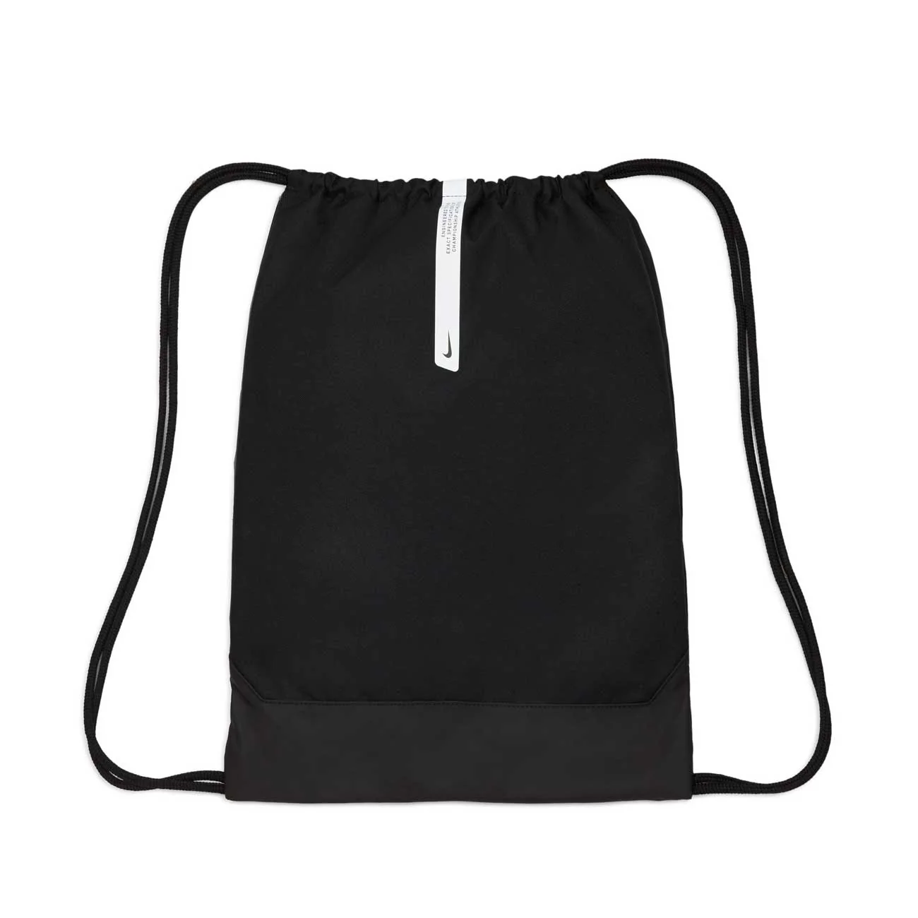 Nike Academy Gym Sack - Black/Black/White - Image 2